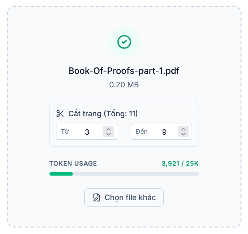 Cắt nhanh file PDF, cắt cả đầu và cuối