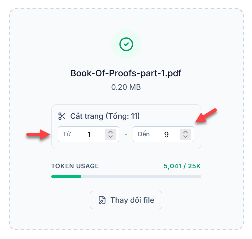Cắt nhanh file PDF